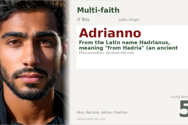 Adrianno Name Meaning — Latin Origin, Boy’s Name & History (2025)