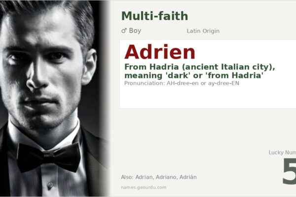 Adrien Name Meaning — Latin Origin, Boy’s Name & History (2025)