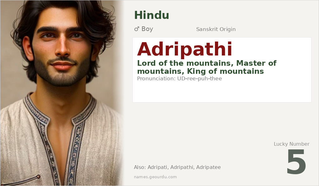 Adripathi Name Meaning and Details