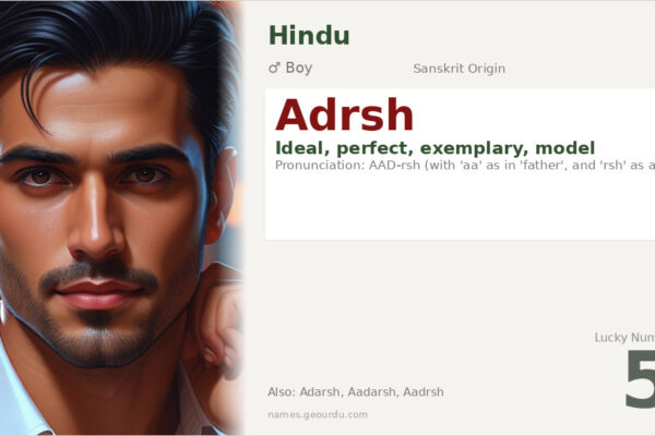 Adrsh Meaning — Ideal, Perfect Boy Name from Sanskrit (2025)