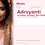 Adrsyanti Name Meaning and Details