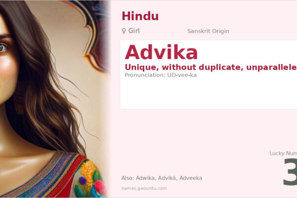 Advika Name Meaning — Sanskrit Origin, Girl Name & Details (2025)