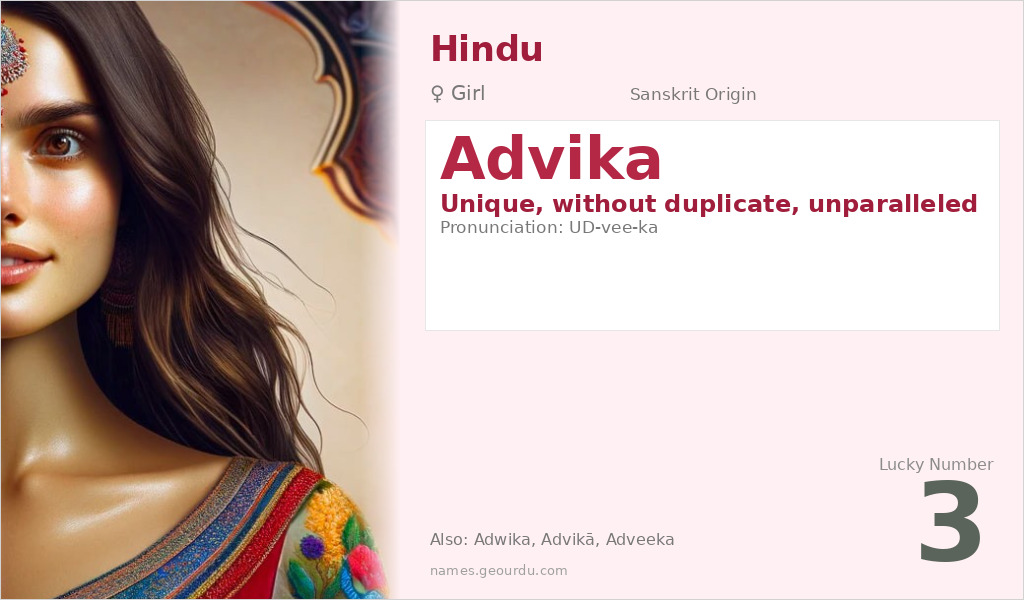 Advika Name Meaning and Details
