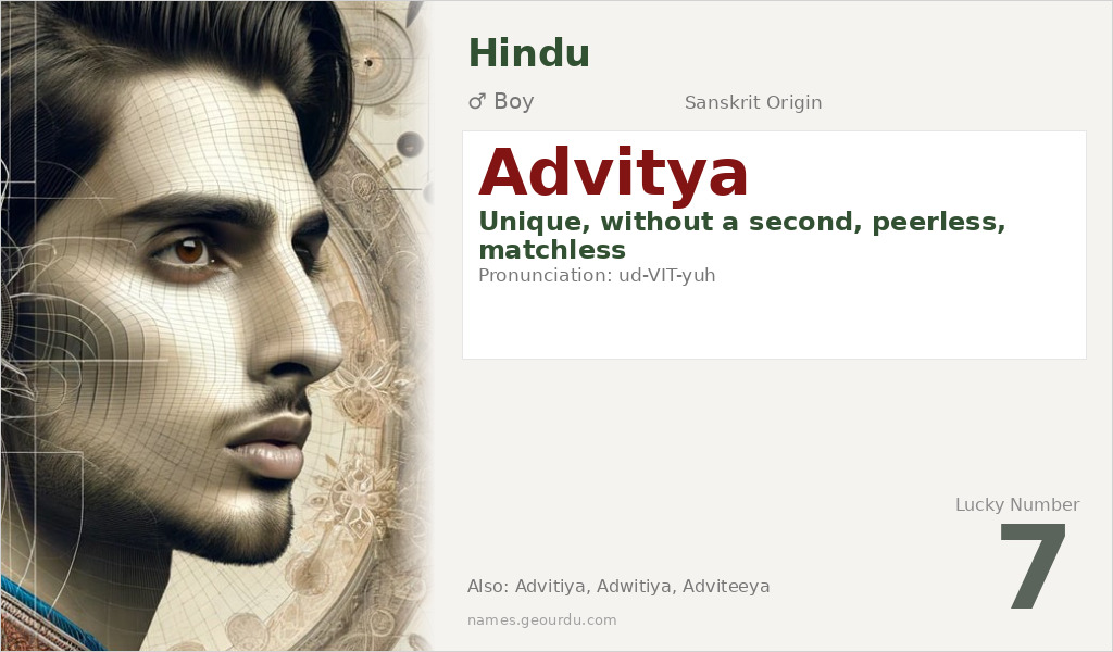 Advitya Name Meaning and Details