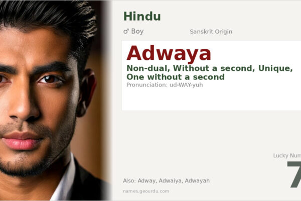 Adwaya Name Meaning — Sanskrit Origin, Boy Name & Details (2025)