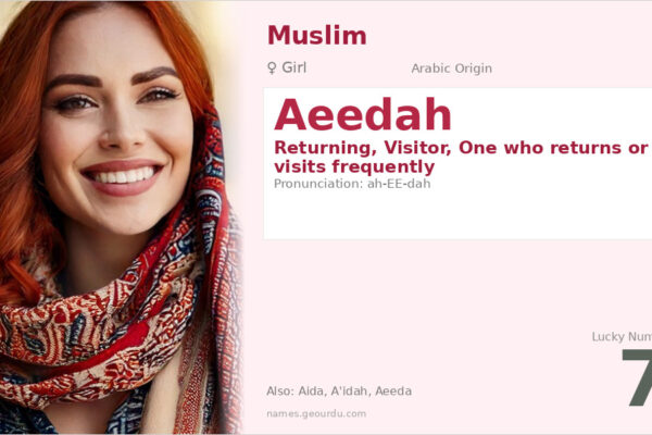 Aeedah Name Meaning — Arabic Origin, Girl Name & Complete Guide (2025)