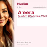 A'eera Name Meaning and Details