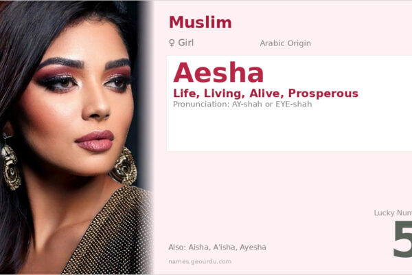 Aesha Name Meaning — Arabic Origin, Girl Name & Details (2025)