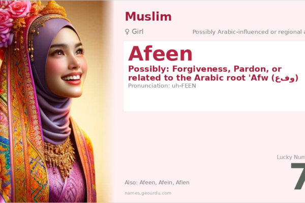 Afeen Name Meaning — Origin, Gender & Details (2025)