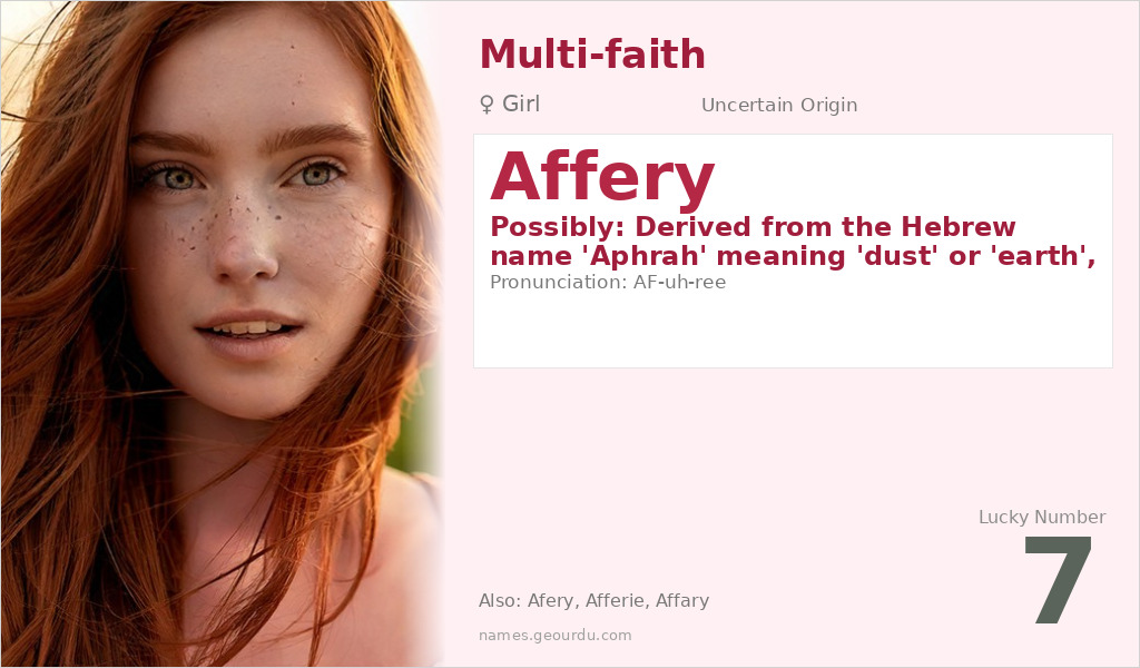 Affery Name Meaning and Details
