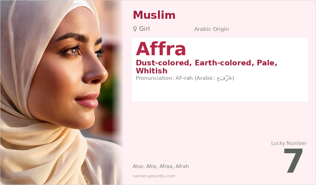 Affra Name Meaning and Details