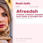 Afreedeh Name Meaning and Details