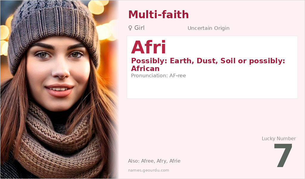 Afri Name Meaning and Details