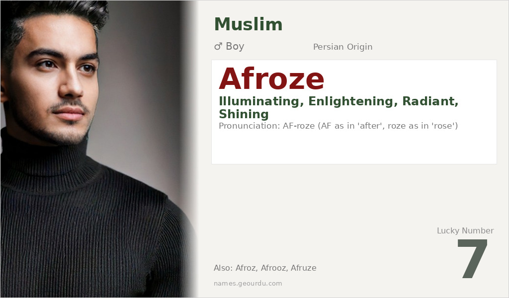 Afroze Name Meaning and Details