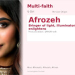 Afrozeh Name Meaning and Details