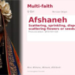 Afshaneh Name Meaning and Details