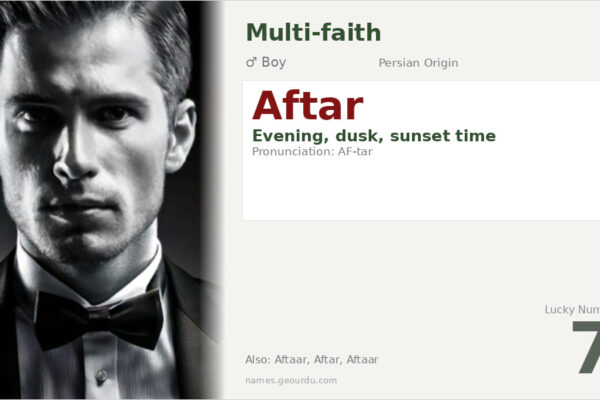 Aftar Name Meaning — Persian Origin, Boy Name & Details (2025)