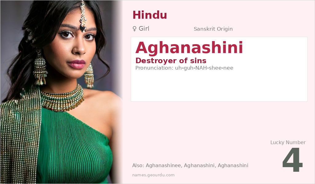 Aghanashini Name Meaning and Details
