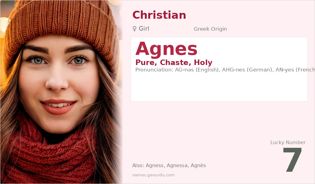 Agnes Name Meaning and Details