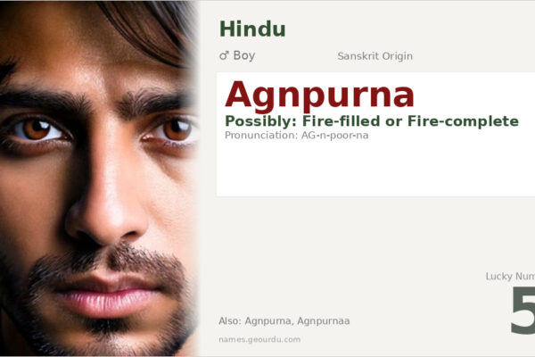 Agnpurna Name Meaning — Origin, Gender & Details (2025)
