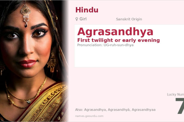 Agrasandhya Meaning — Sanskrit Origin, Girl Name & Details (2025)