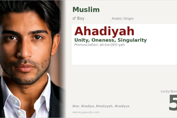 Ahadiyah Name Meaning — Arabic Origin, Boy Name & Islamic Significance (2025)