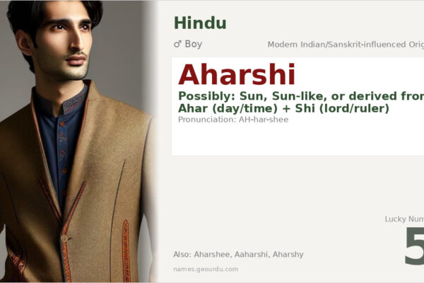 Aharshi Name Meaning — Origin, Gender & Details (2025)