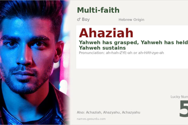 Ahaziah Name Meaning — Hebrew Origin, Biblical Significance & Details (2025)