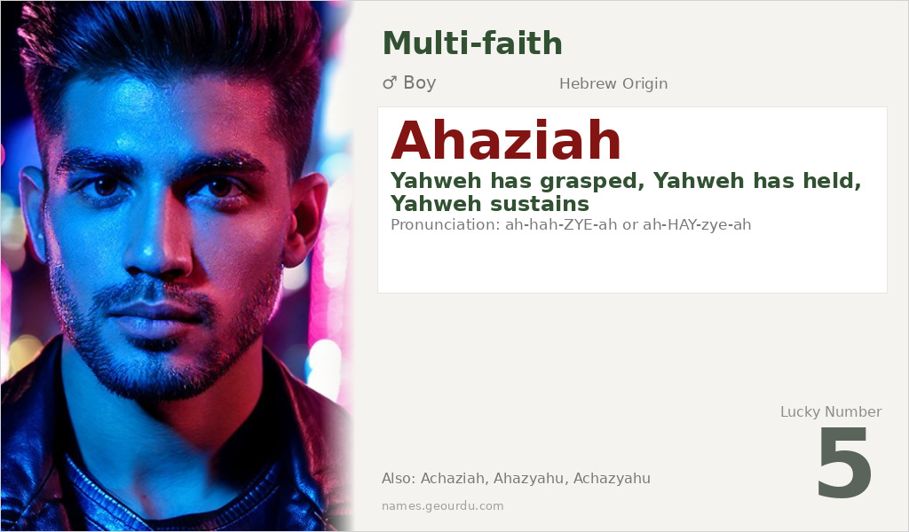 Ahaziah Name Meaning and Details