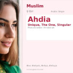 Ahdia Name Meaning and Details