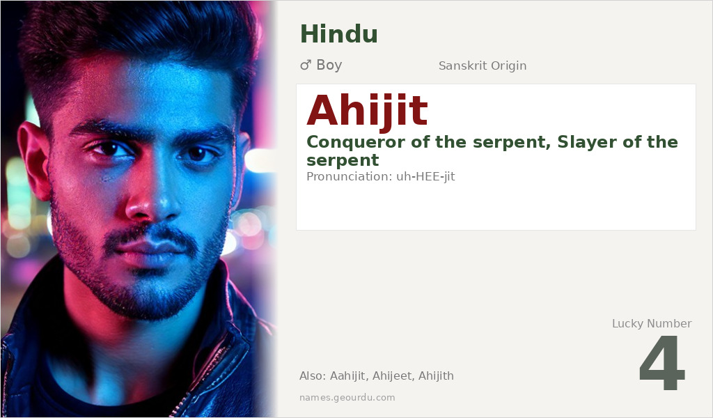 Ahijit Name Meaning and Details