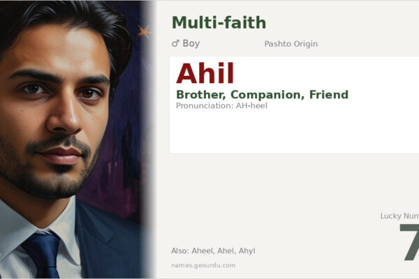 Ahil Name Meaning — Pashto Origin, Brother & Details (2025)