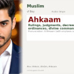 Ahkaam Name Meaning and Details