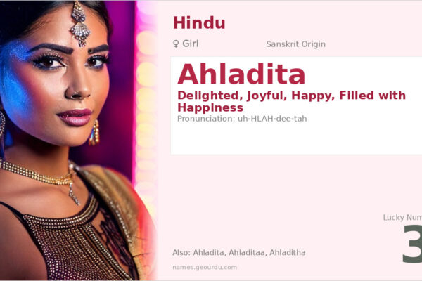 Ahladita Name Meaning — Sanskrit Origin, Girl Name & Details (2025)