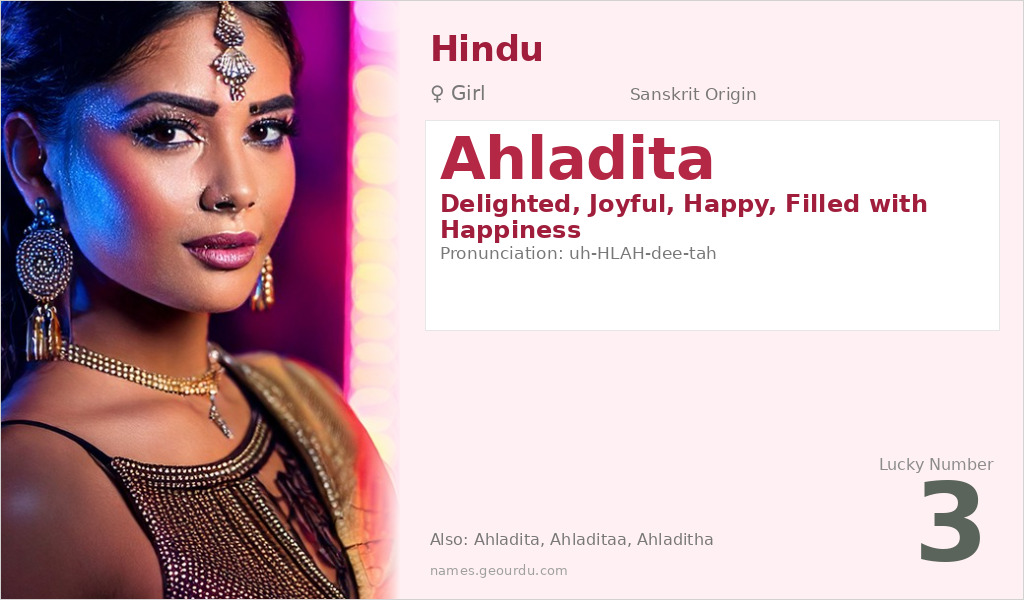 Ahladita Name Meaning and Details