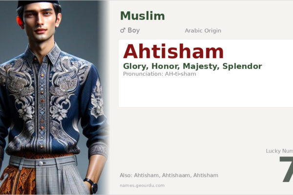 Ahtisham Name Meaning — Arabic Origin, Boy Name & Details (2025)