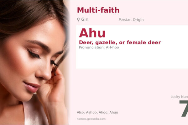 Ahu Name Meaning — Persian Origin, Girl Name & Details (2025)
