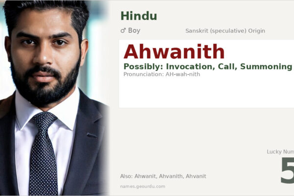 Ahwanith Name Meaning — Origin, Gender & Details (2025)
