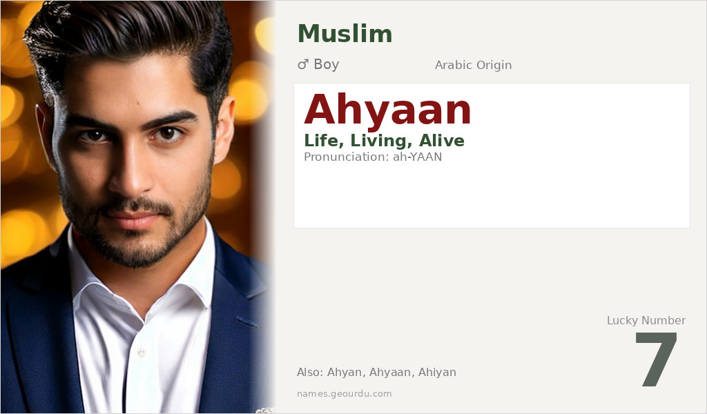 Ahyaan Name Meaning and Details