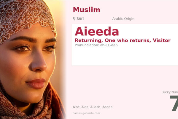 Aieeda Name Meaning — Arabic Origin, Girl Name & Details (2025)