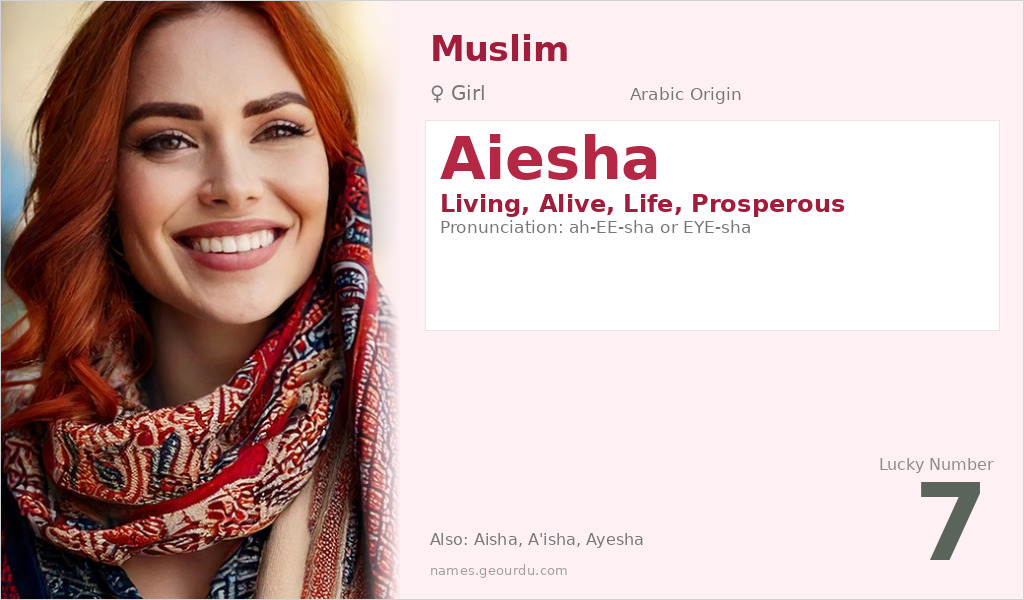 Aiesha Name Meaning and Details
