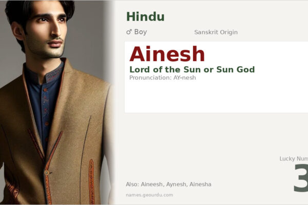 Ainesh Name Meaning — Sanskrit Origin, Boy Name & Details (2025)