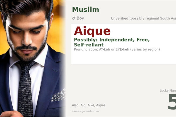 Aique Name Meaning — Origin, Gender & Details (2025)