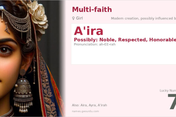 A’ira Name Meaning — Origin, Gender & Details (2025)