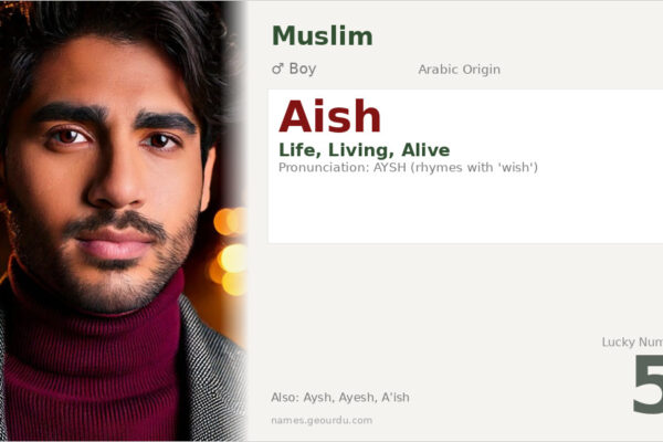 Aish Name Meaning — Arabic Origin, Boy Name & Details (2025)