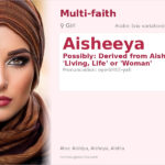 Aisheeya Name Meaning and Details