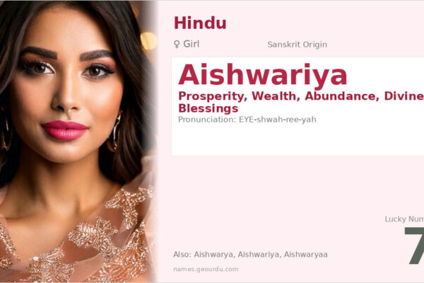 Aishwariya Meaning — Origin, Gender & Details (2025)