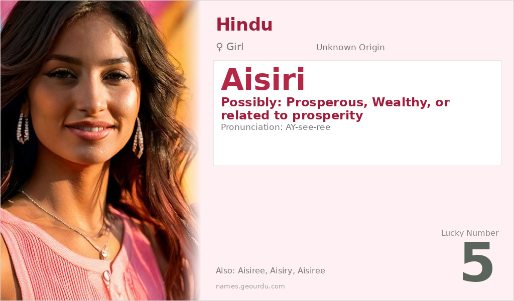 Aisiri Name Meaning and Details