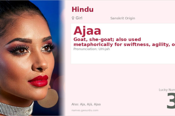 Ajaa Name Meaning — Sanskrit Origin, Girl Name & Details (2025)