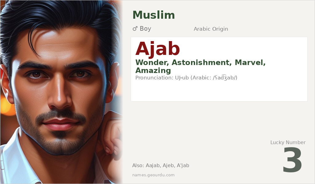 Ajab Name Meaning and Details